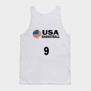 USA Basketball Number 9 T-shirt Design Tank Top